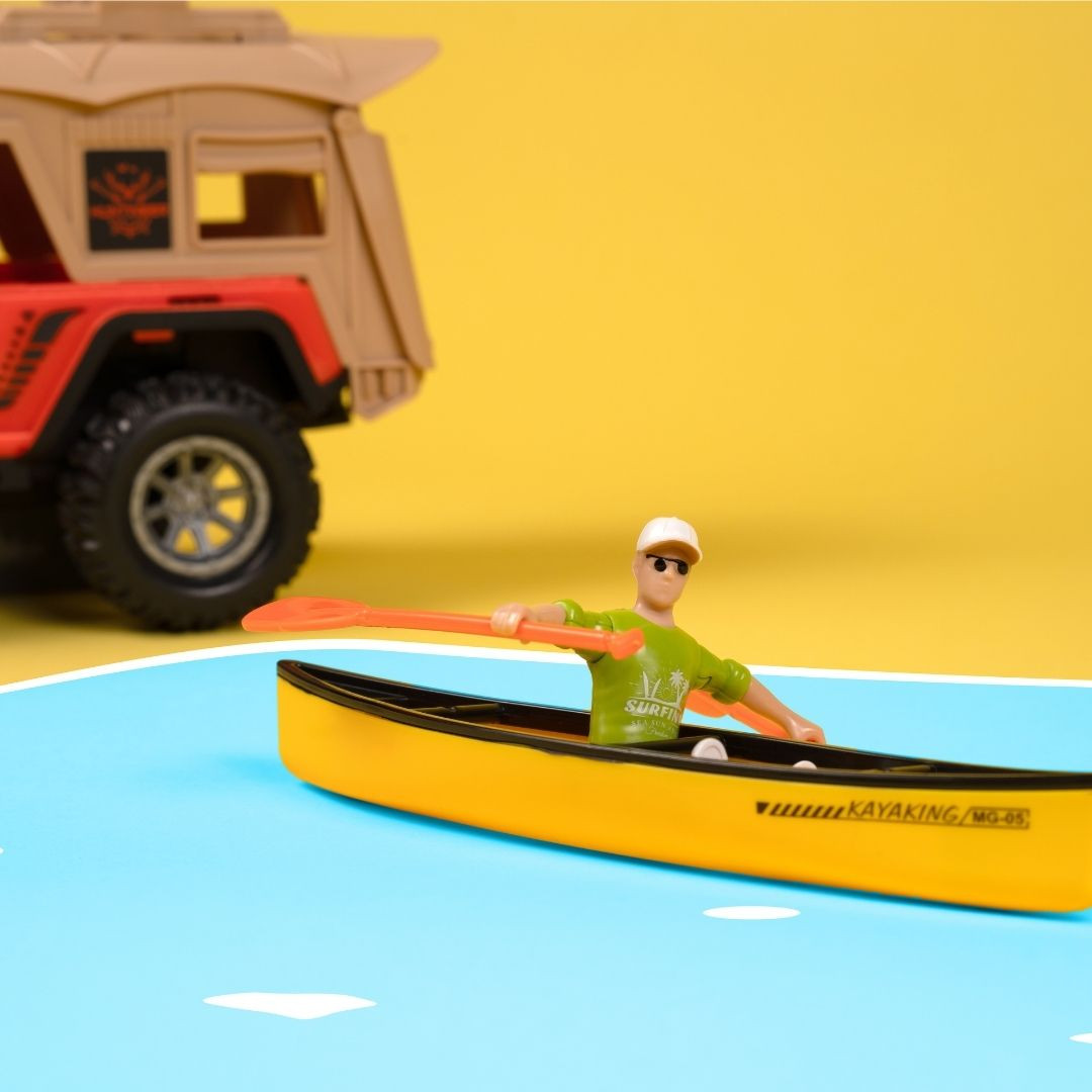 Ігровий набір OTAMANKO Автотуризм Позашляховик з каное та баггі