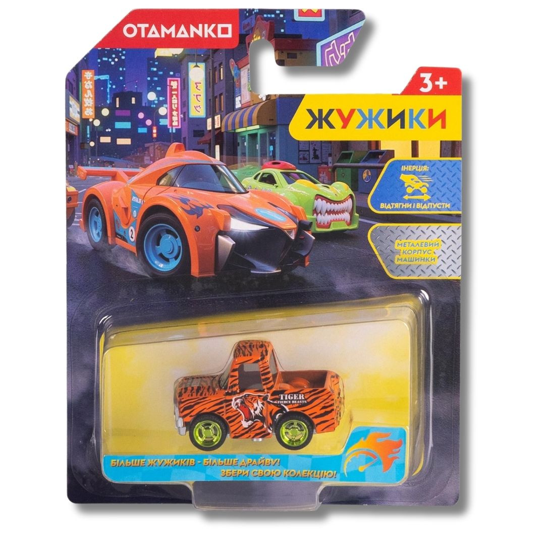 Машинка OTAMANKO Жужики Анімалізм Помаранчевий