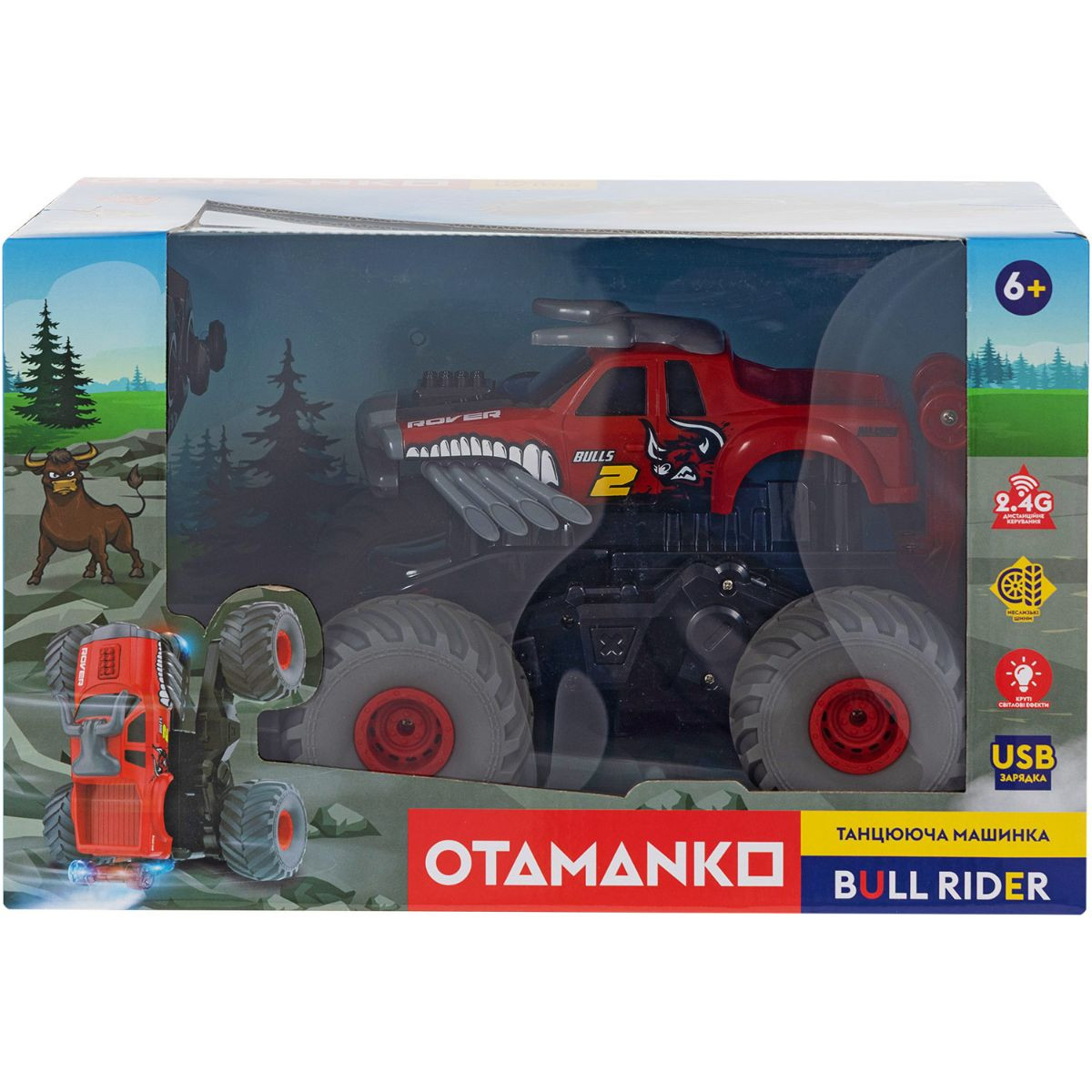 Машинка OTAMANKO Танцююча машинка BULL RIDER Червоний