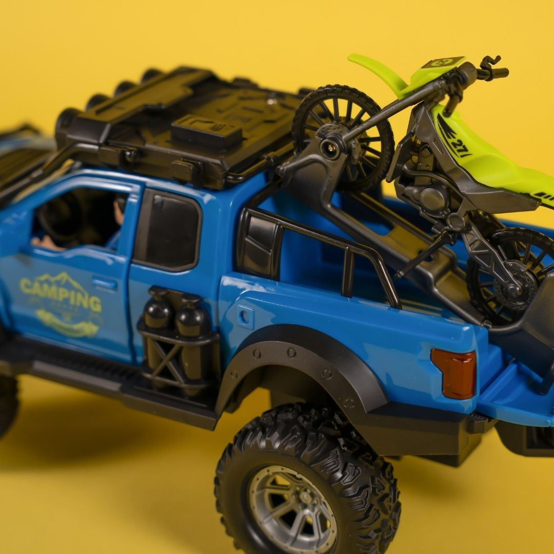 Ігровий набір OTAMANKO Автотуризм Позашляховик з мотоциклом