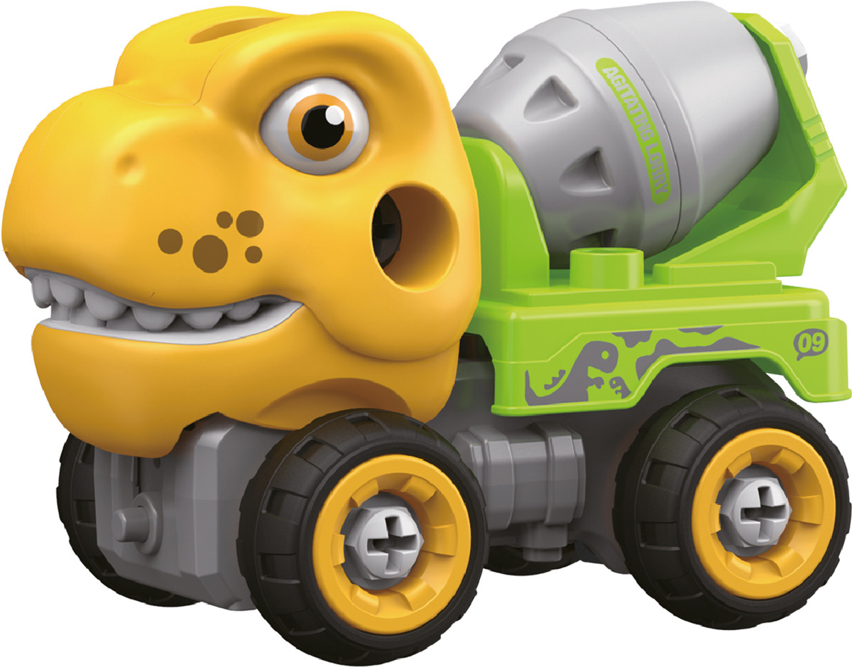 Машинка-конструктор OTAMANKO Тиранозавр бетономішалка Жовтий/зелений