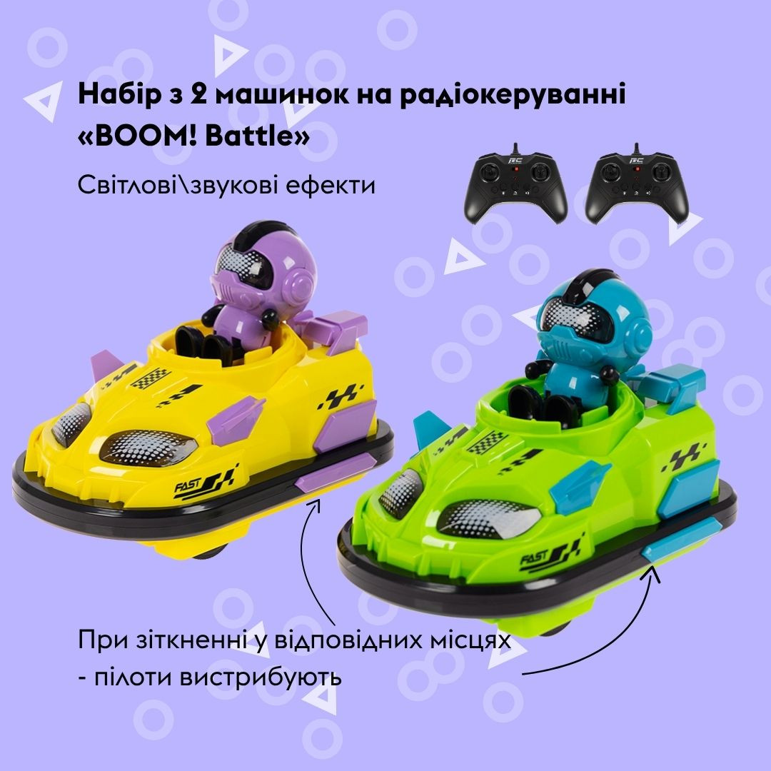 Машинка OTAMANKO Набір з 2 машинок на радіокеруванні BOOM! Battle