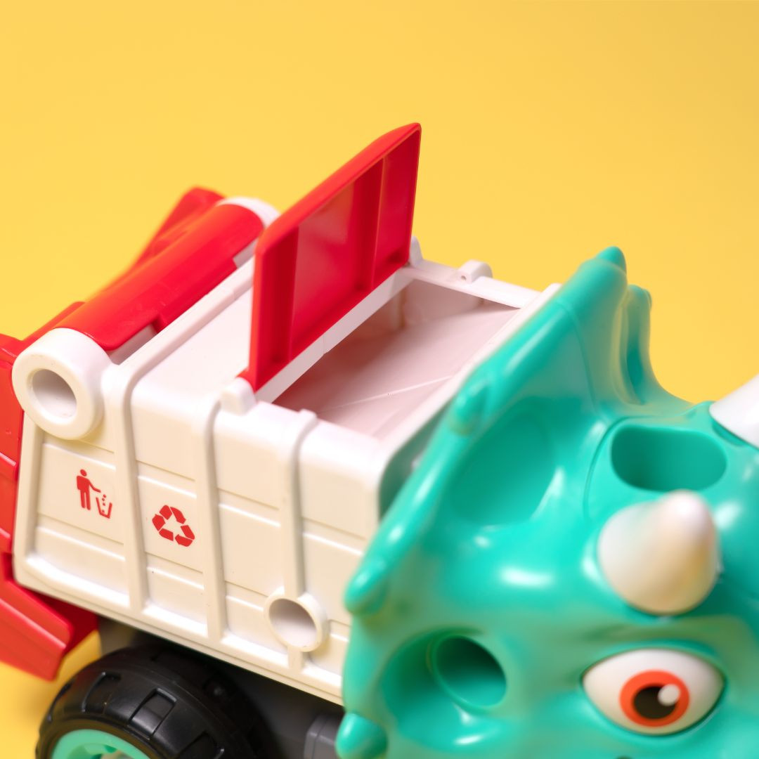 Машинка-конструктор OTAMANKO Трицератопс смітєвоз Блакитний/червоний