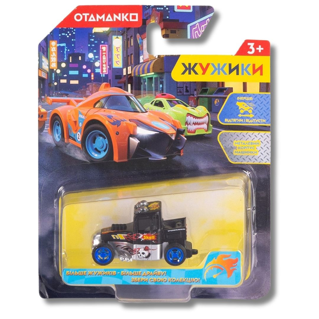 Машинка OTAMANKO Жужики Черепушка Чорний