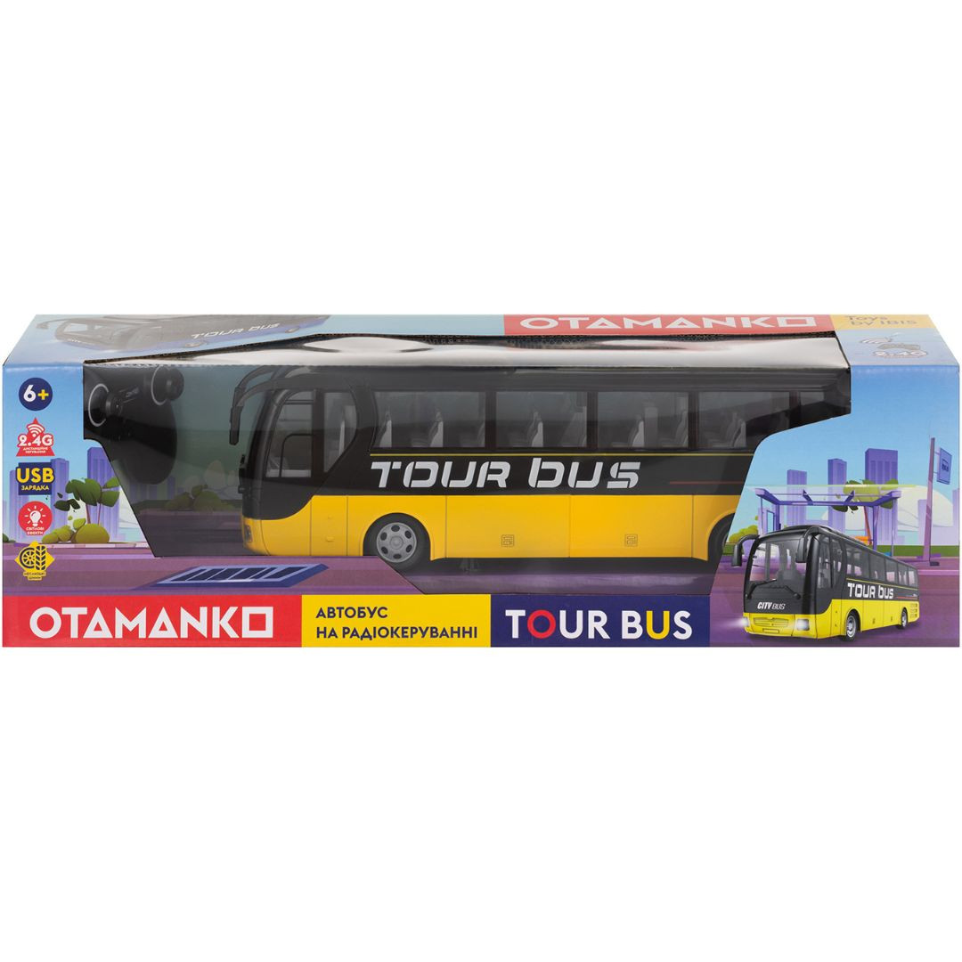 Машинка OTAMANKO Автобус на радіокеруванні TOUR BUS Жовтий