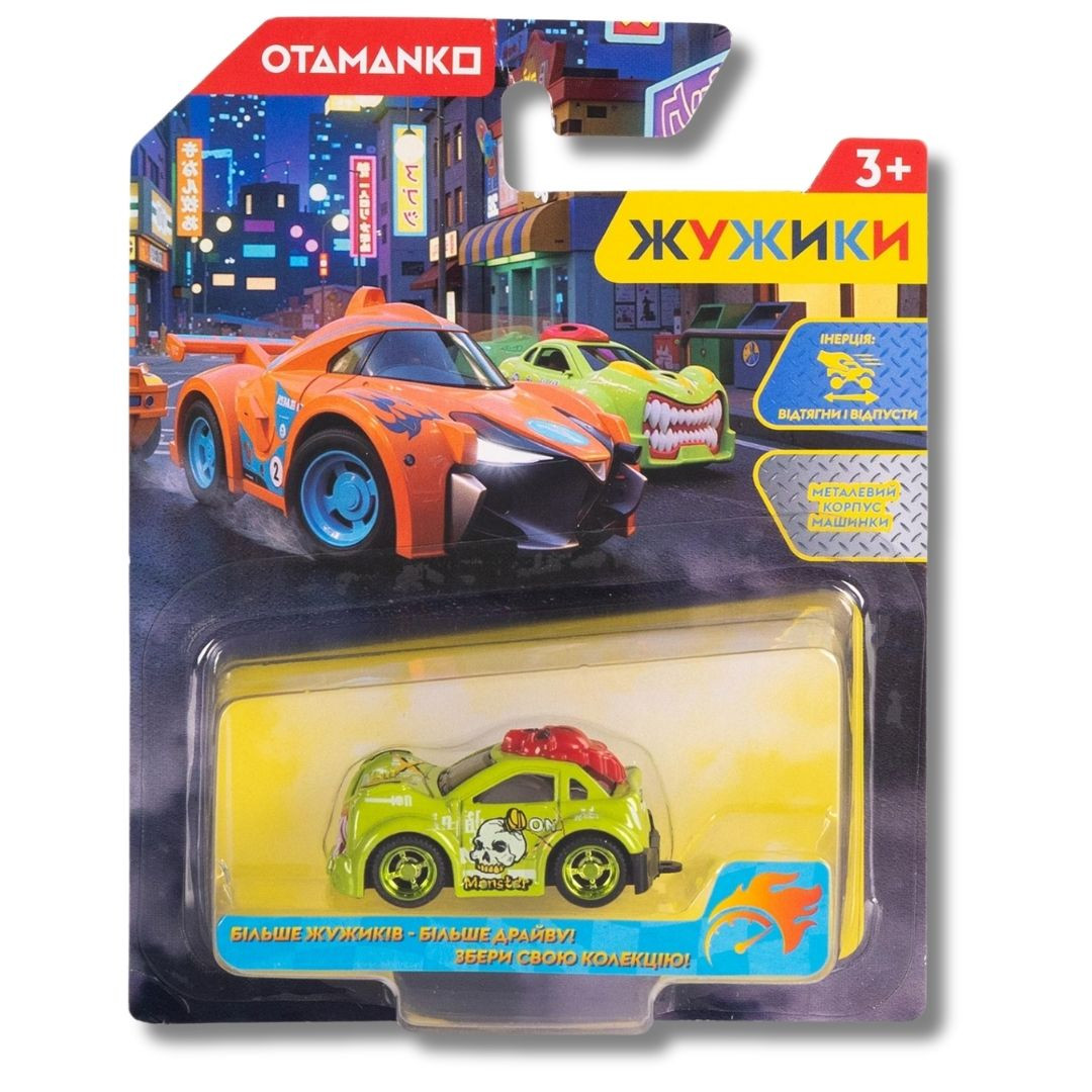 Машинка OTAMANKO Жужики Зубастики Зелений