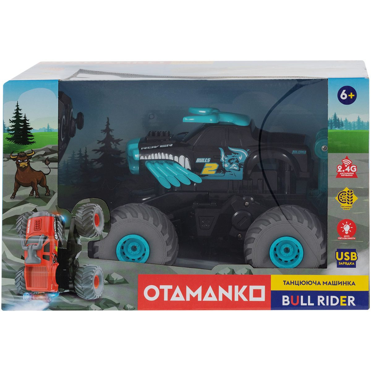 Машинка OTAMANKO Танцююча машинка BULL RIDER Зелений