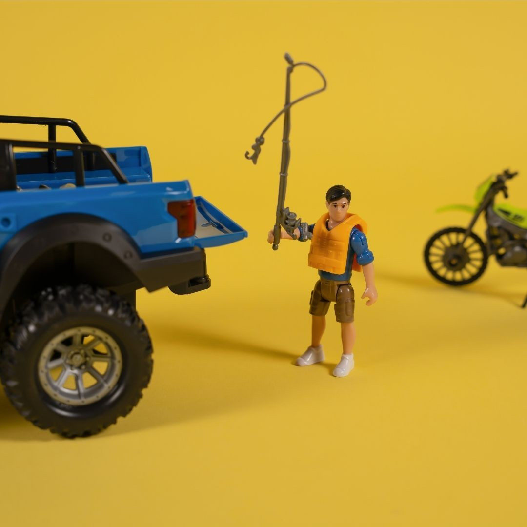 Ігровий набір OTAMANKO Автотуризм Позашляховик з мотоциклом