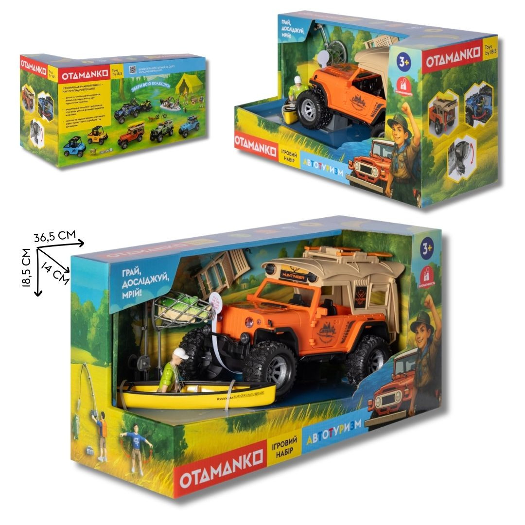 Ігровий набір OTAMANKO Автотуризм Позашляховик з каное