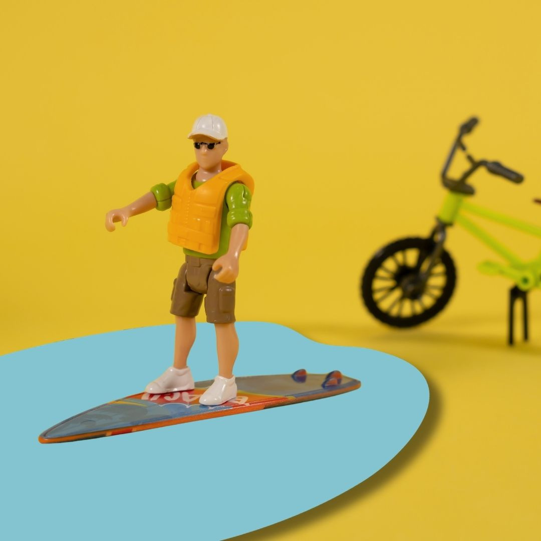 Ігровий набір OTAMANKO Автотуризм Позашляховик з 2 дошками для серфінгу та гідроциклом