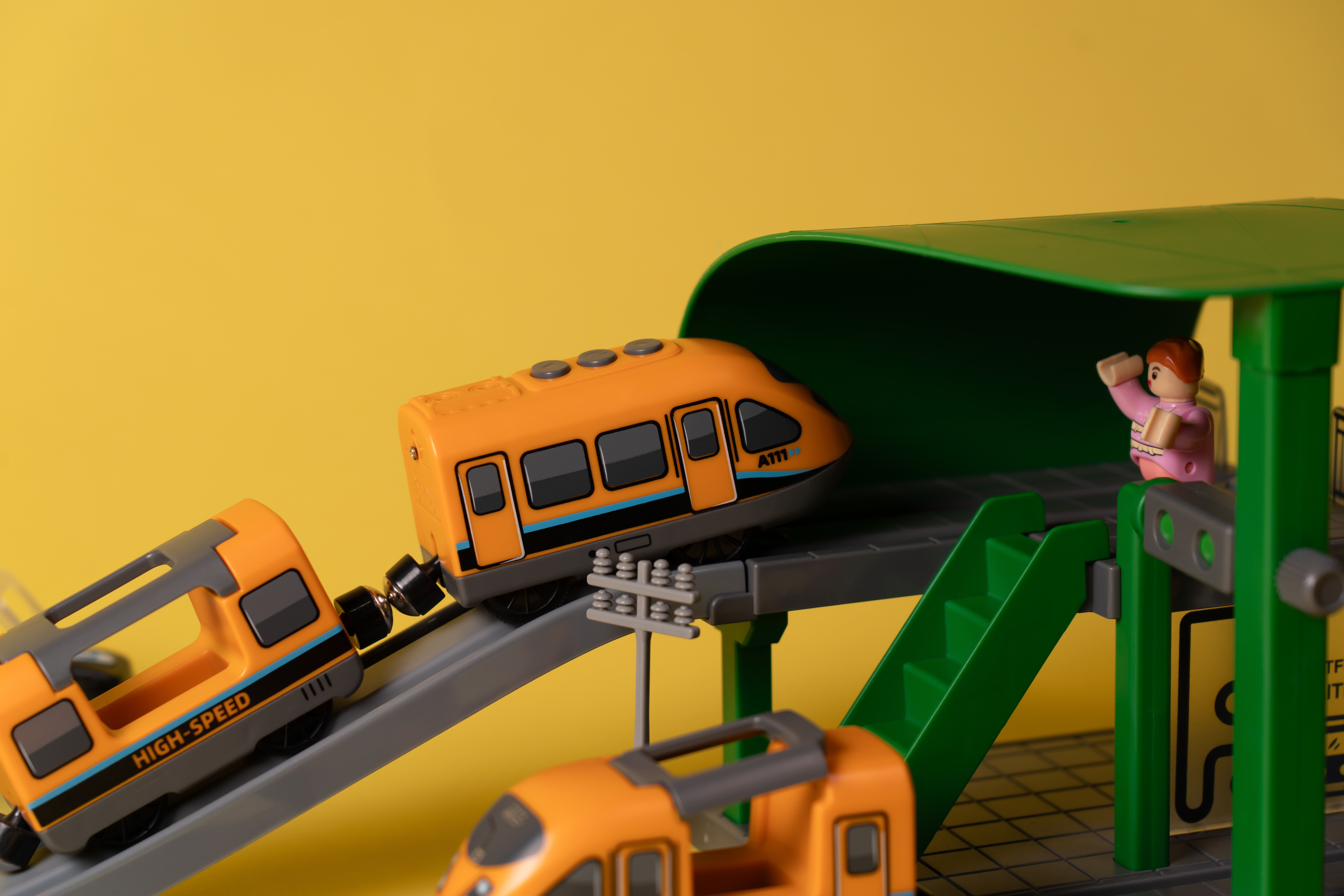 Ігровий набір OTAMANKO Мандрівний Експрес 98 деталей Помаранчевий