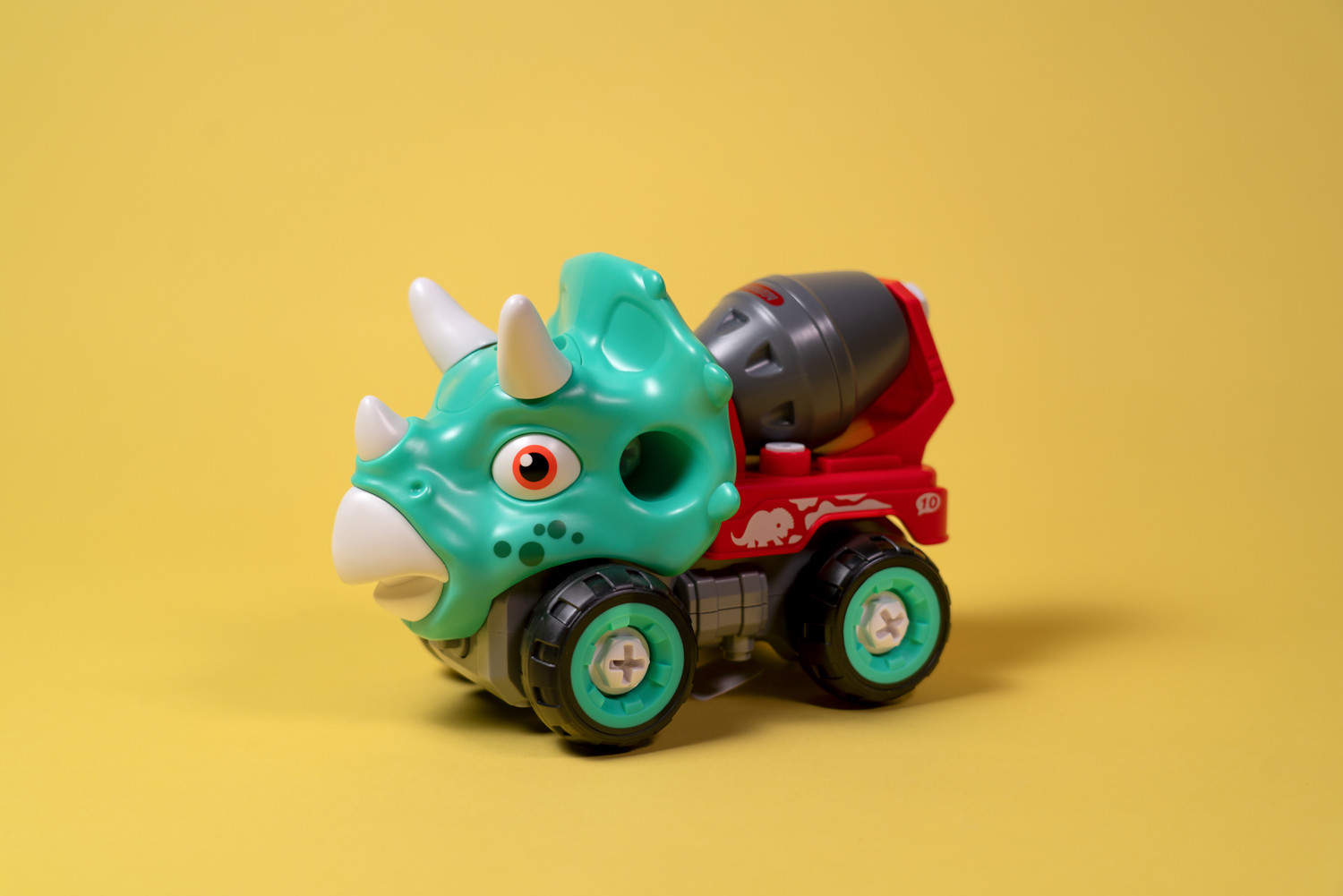 Машинка-конструктор OTAMANKO Трицератопс бетонозмішувач Блакитний/червоний