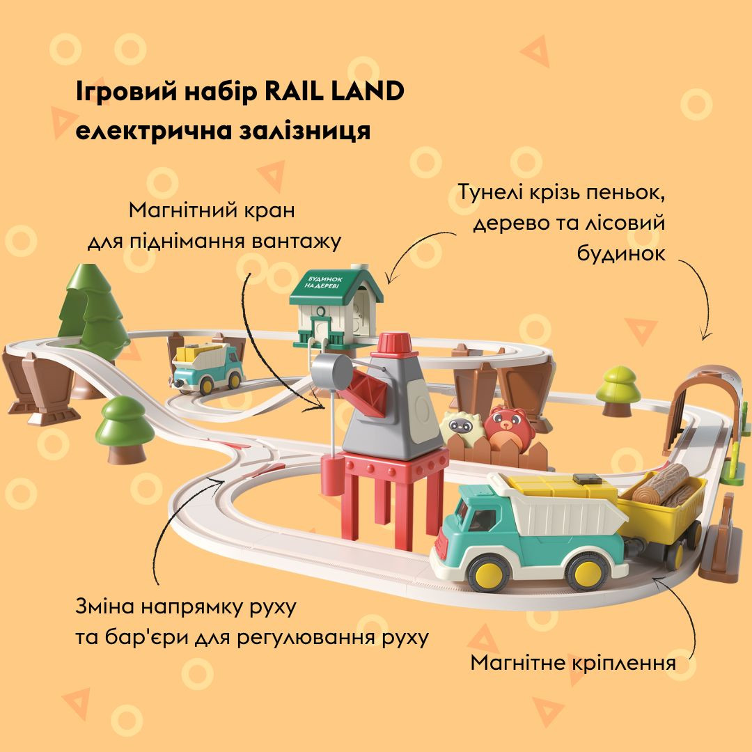 Ігровий набір OTAMANKO RAIL LAND електрична залізна дорога