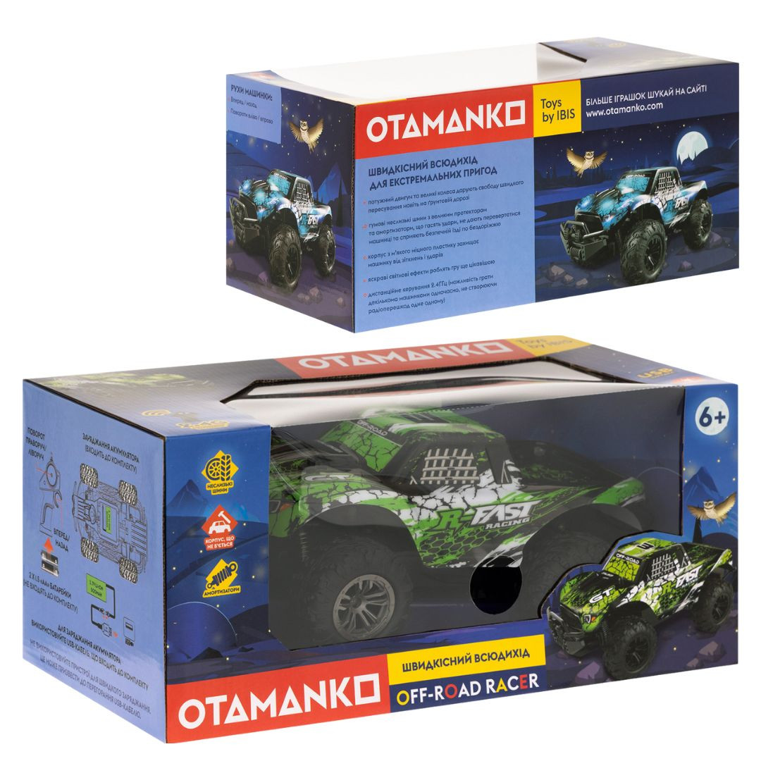 Машинка OTAMANKO Швидкісний всюдихід OFF-ROAD RACER Зелений