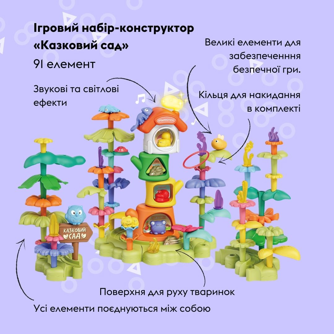 Ігровий набір OTAMANKO Конструктор «Казковий сад»