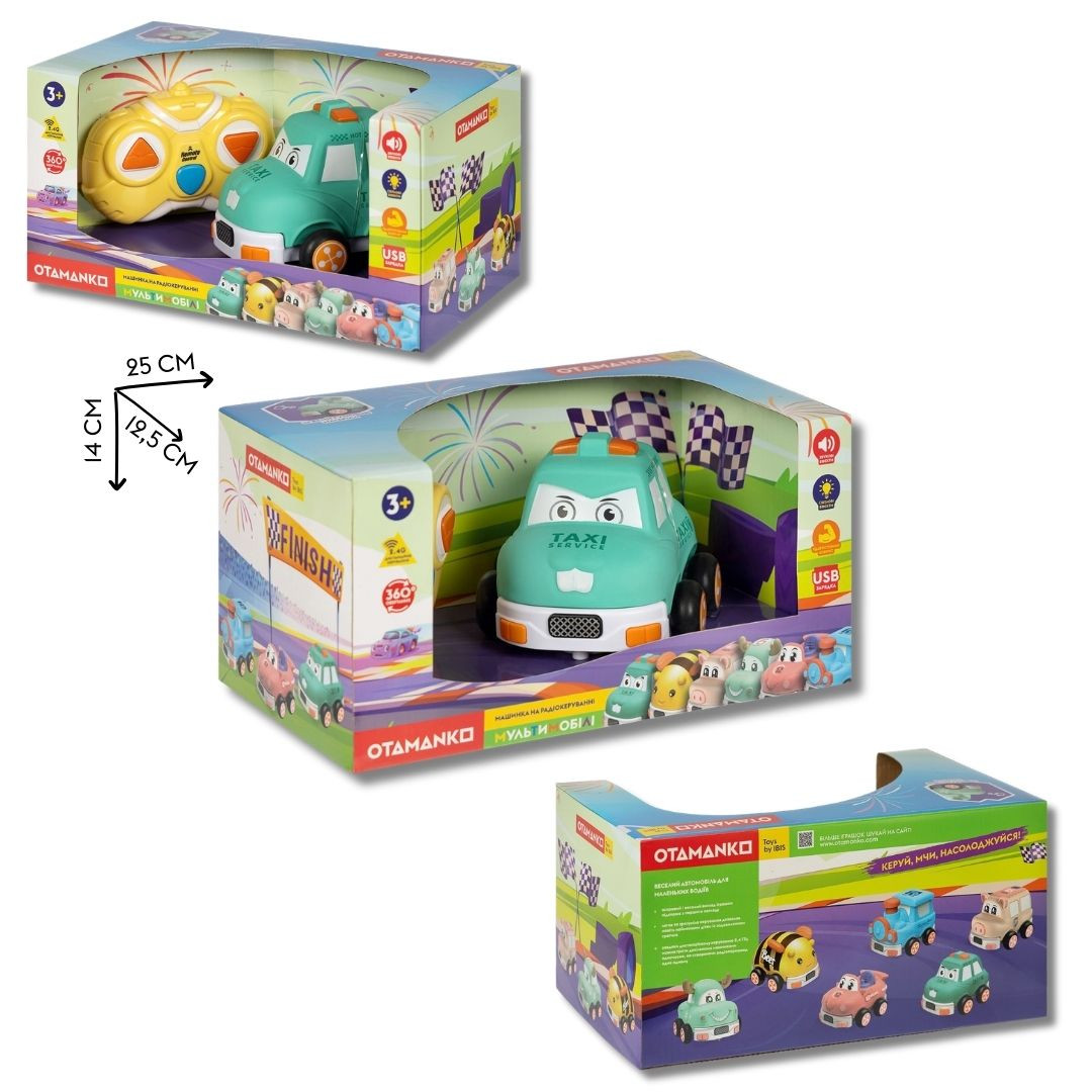 Машинка OTAMANKO Мультимобіль Таксі бірюзовий