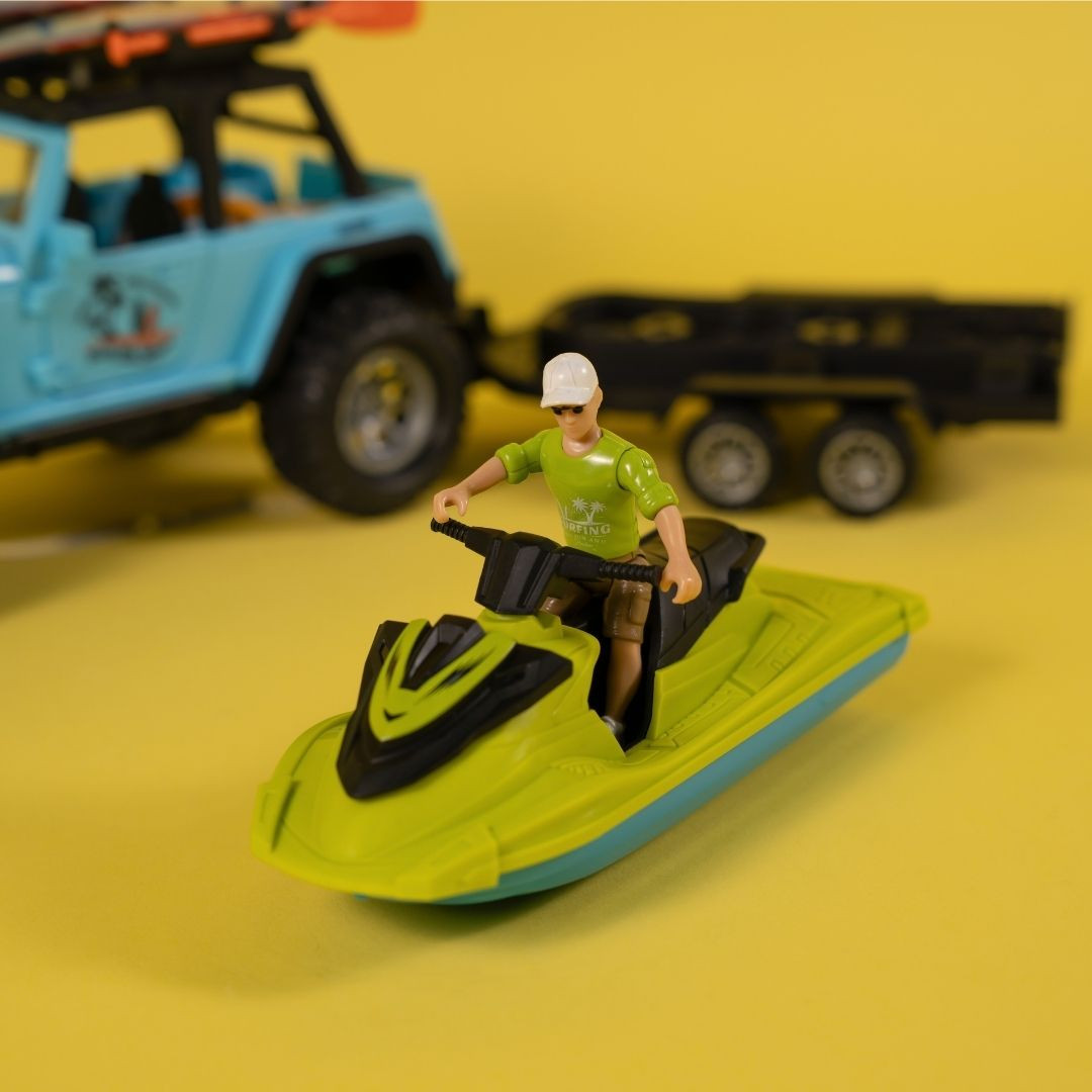 Ігровий набір OTAMANKO Автотуризм Позашляховик з 2 дошками для серфінгу та гідроциклом