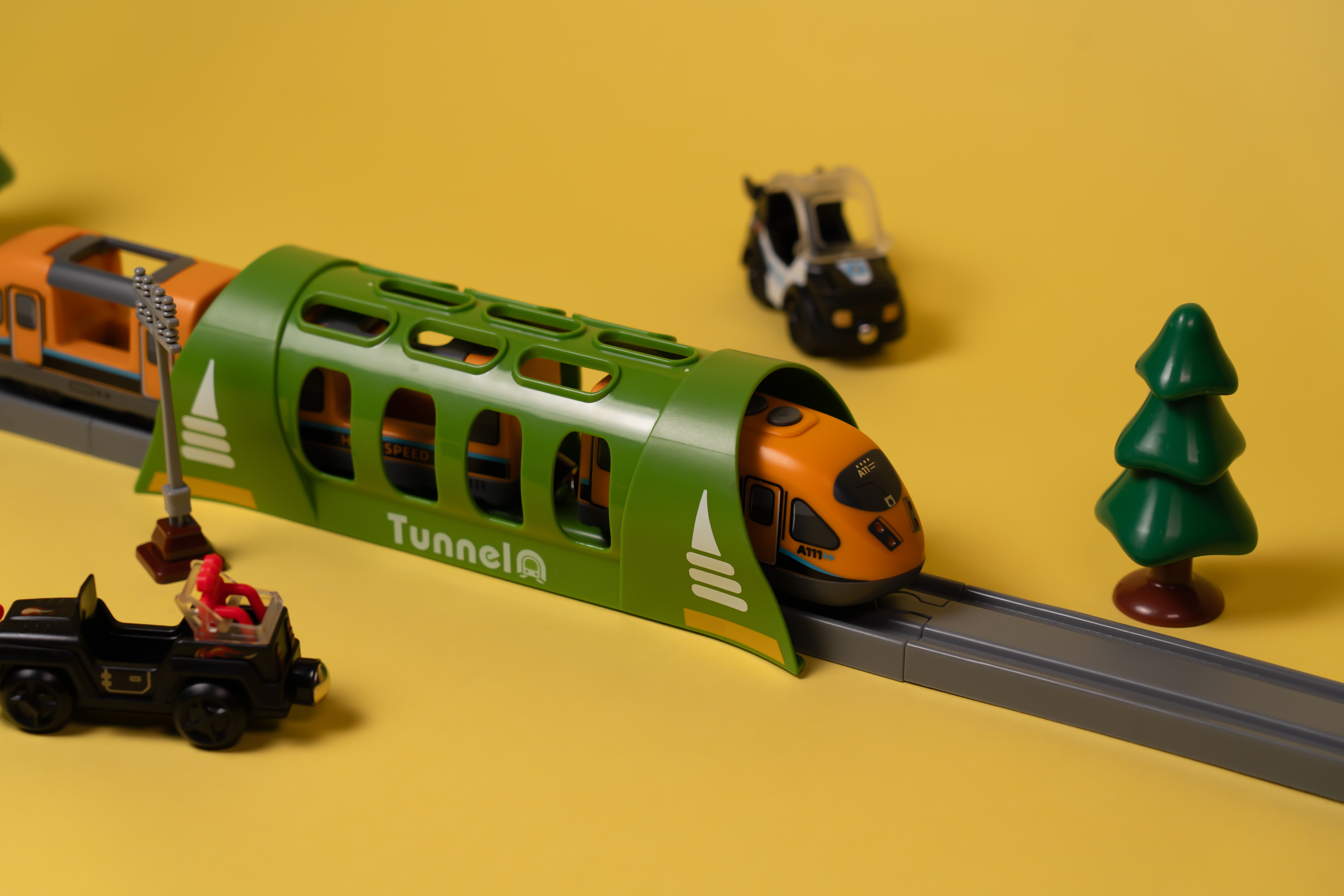 Ігровий набір OTAMANKO Мандрівний Експрес 98 деталей Помаранчевий